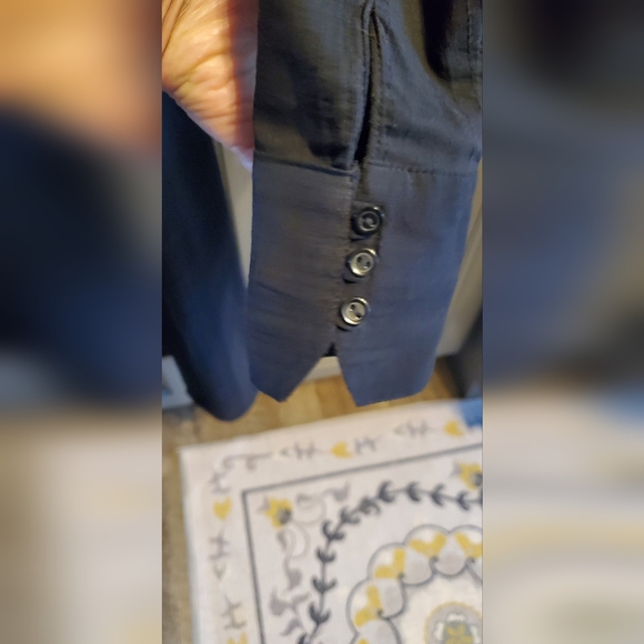 H&M Belted Black Trench Style Dress with Contemporary Design US 8⚜️🖤⚜️ - Picture 5 of 7